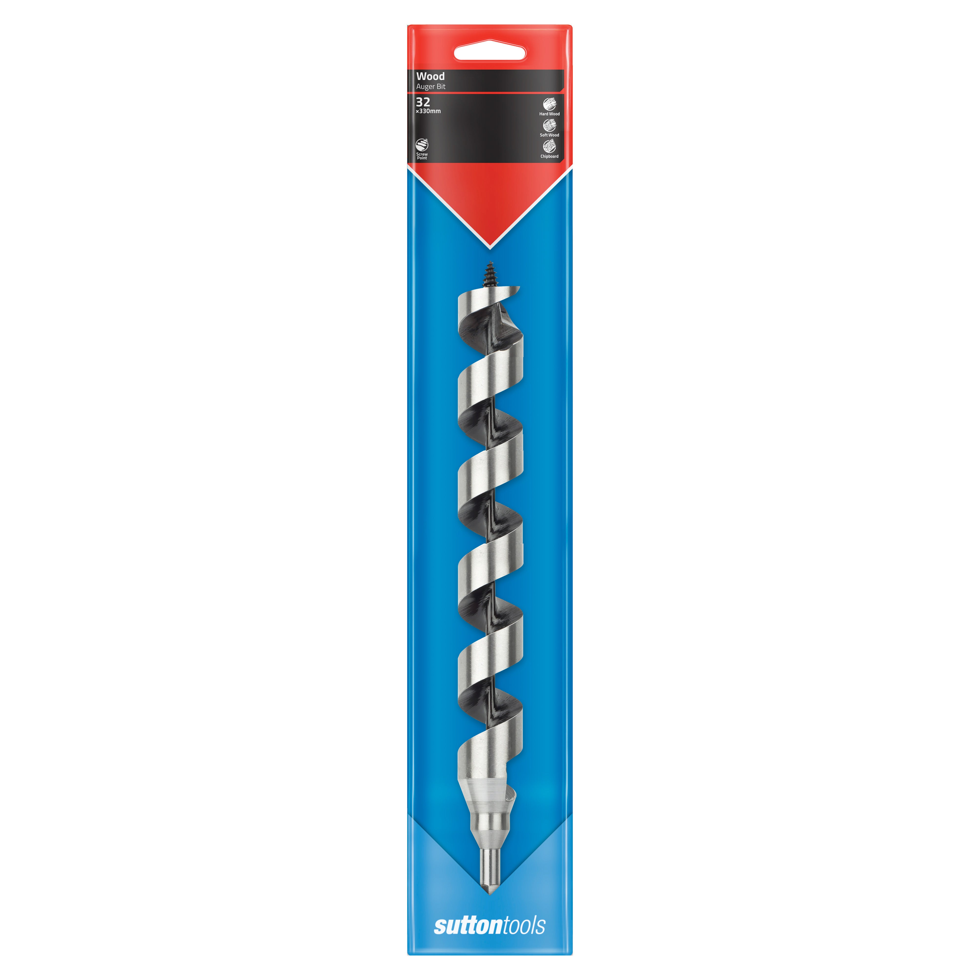 Sutton - Drill D511 Auger Bit Medium Series 7/16-Hex 32mm X 330mm | D5113200