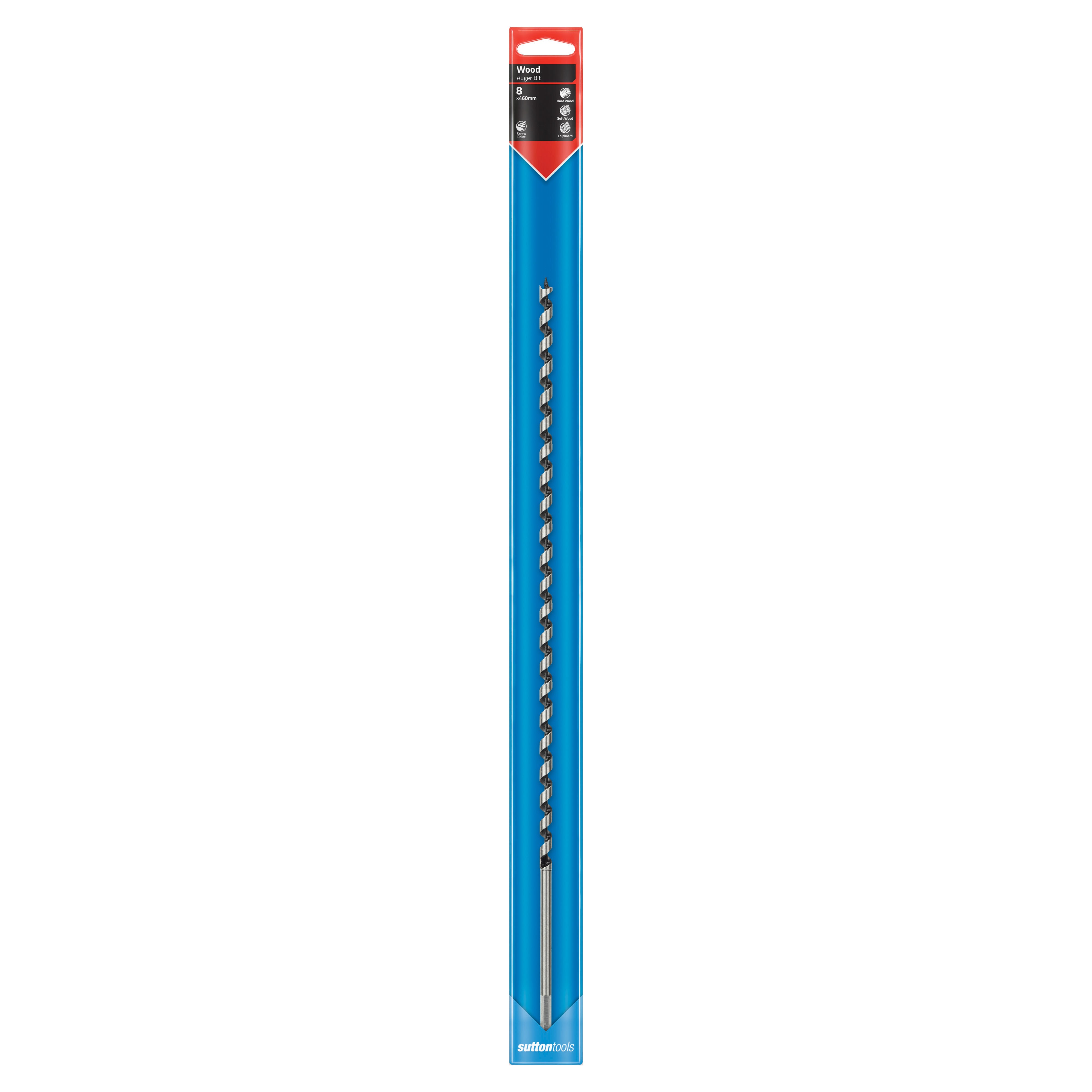 Sutton - Drill D512 Auger Bit Long Series 1/4-Hex 8mm X 460mm | D5120800