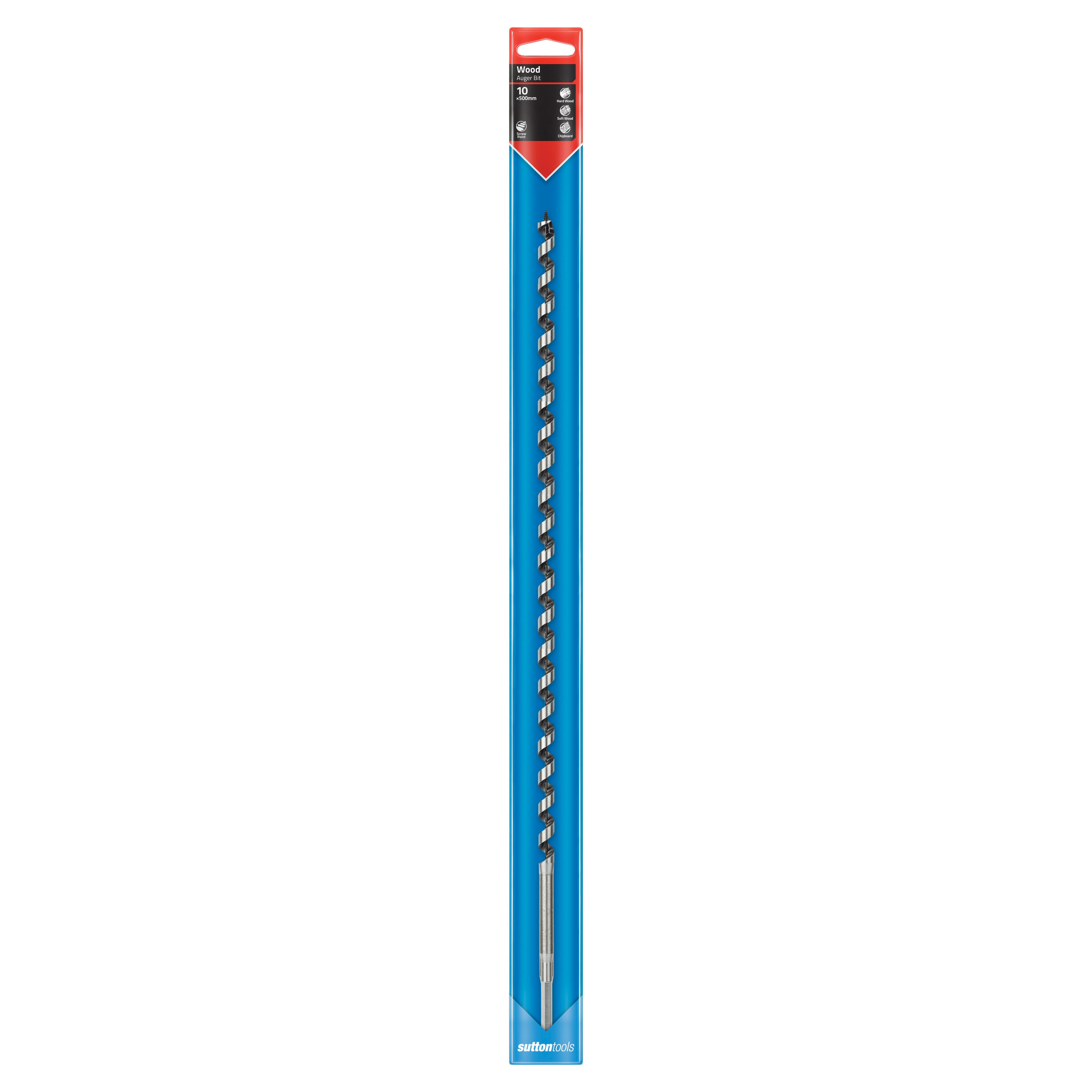 Sutton - Drill D512 Auger Bit Long Series 1/4-Hex 10mm X 500mm | D5121000