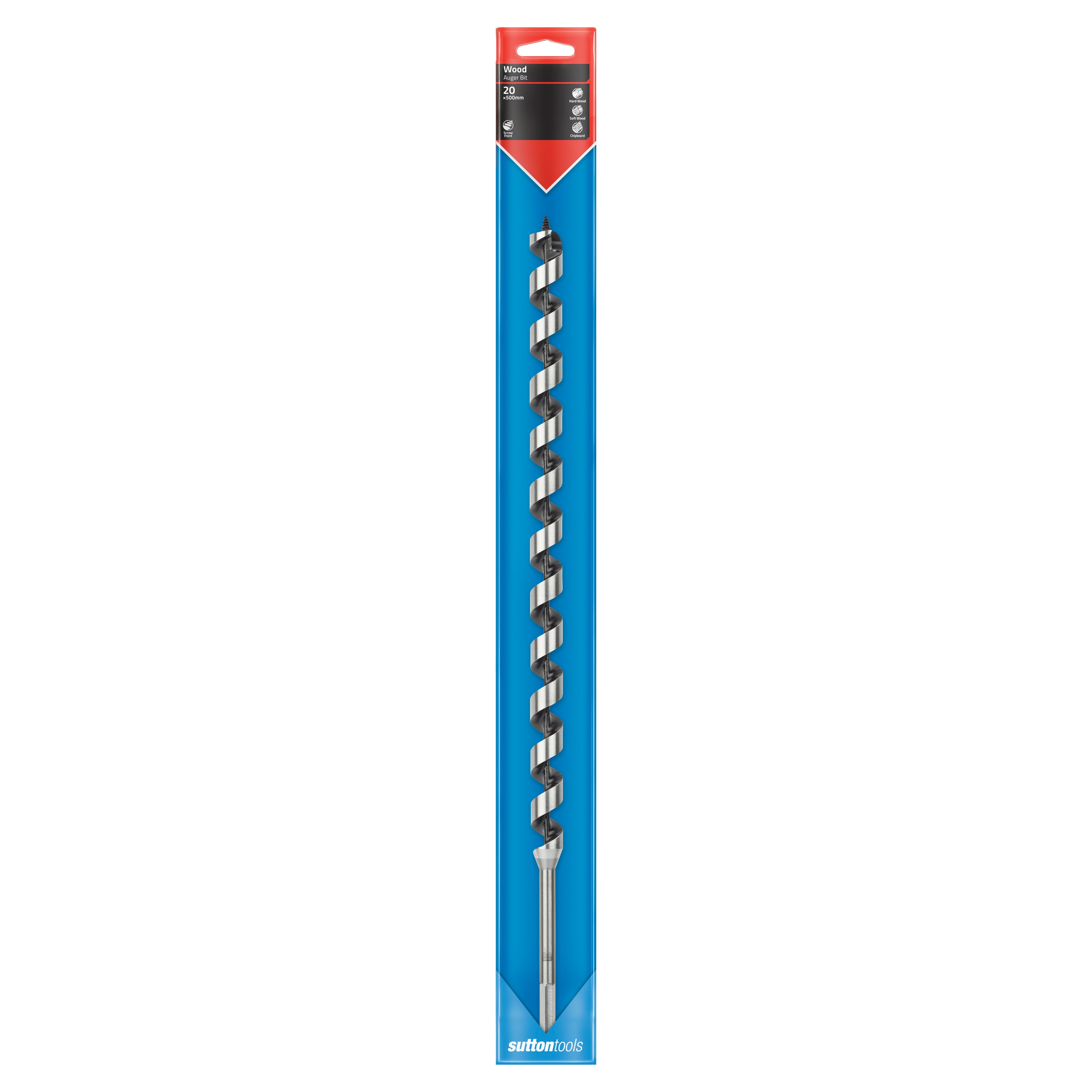 Sutton - Drill D512 Auger Bit Long Series 7/16-Hex 18mm X 500mm | D5122000