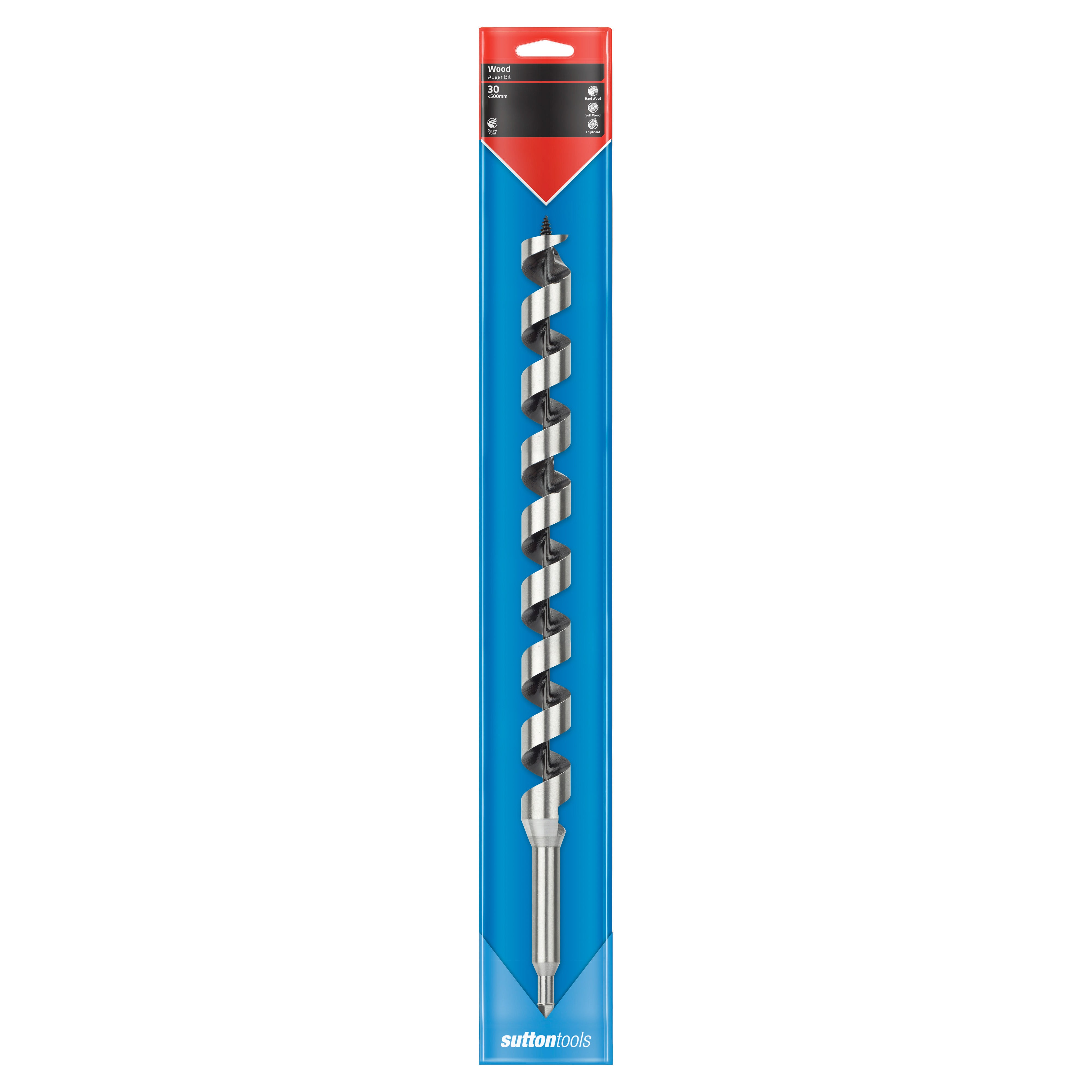Sutton - Drill D512 Auger Bit Long Series 7/16-Hex 30mm X 500mm | D5123000