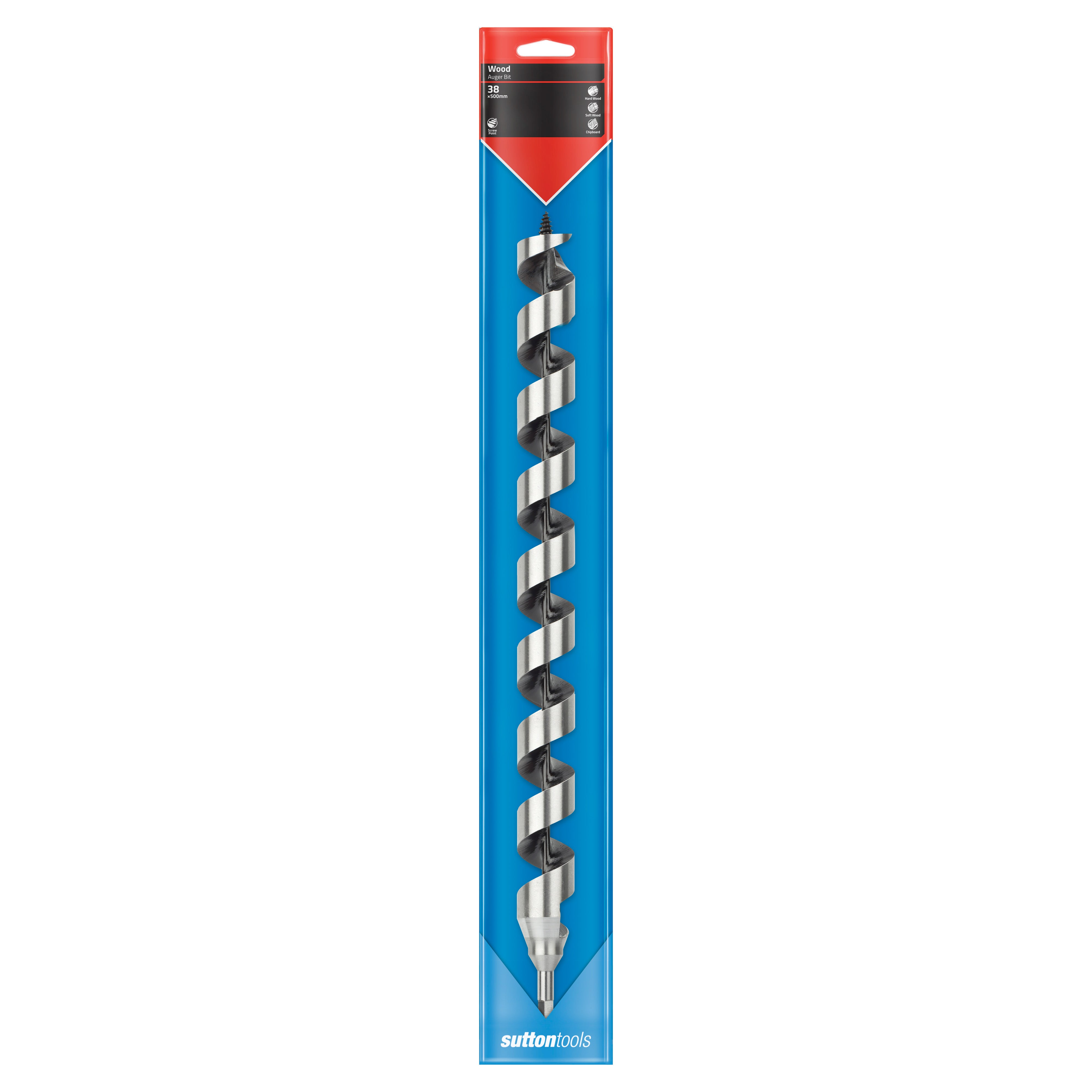 Sutton - Drill D512 Auger Bit Long Series 7/16-Hex 38mm X 500mm | D5123800