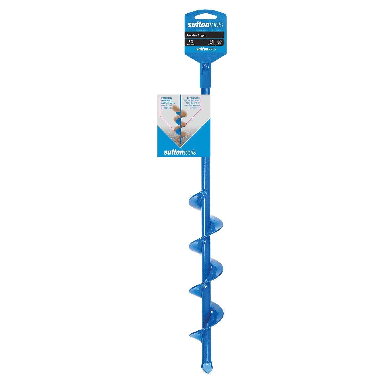 Sutton - Drill D520 Auger Garden 7/16-Hex Shank 50mm X 450mm | D5200050