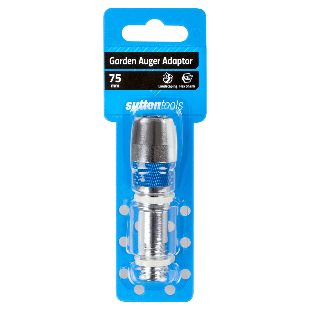 Sutton - Adaptor D522 Garden Auger M14 Shank 7/16 Inner Hex 75mm | D5220075