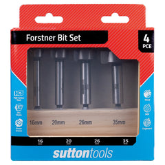 Sutton Tools - 10-35mm Drill D523 Forstner Bit Hcs 1/4-Hex Shank Set 12Pc | D5230012