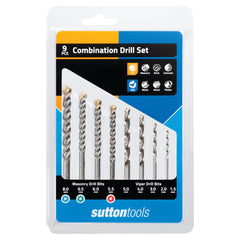 Sutton - Drill D600 Masonry Tct & Jobber HSS Set 9Pc | D6000009