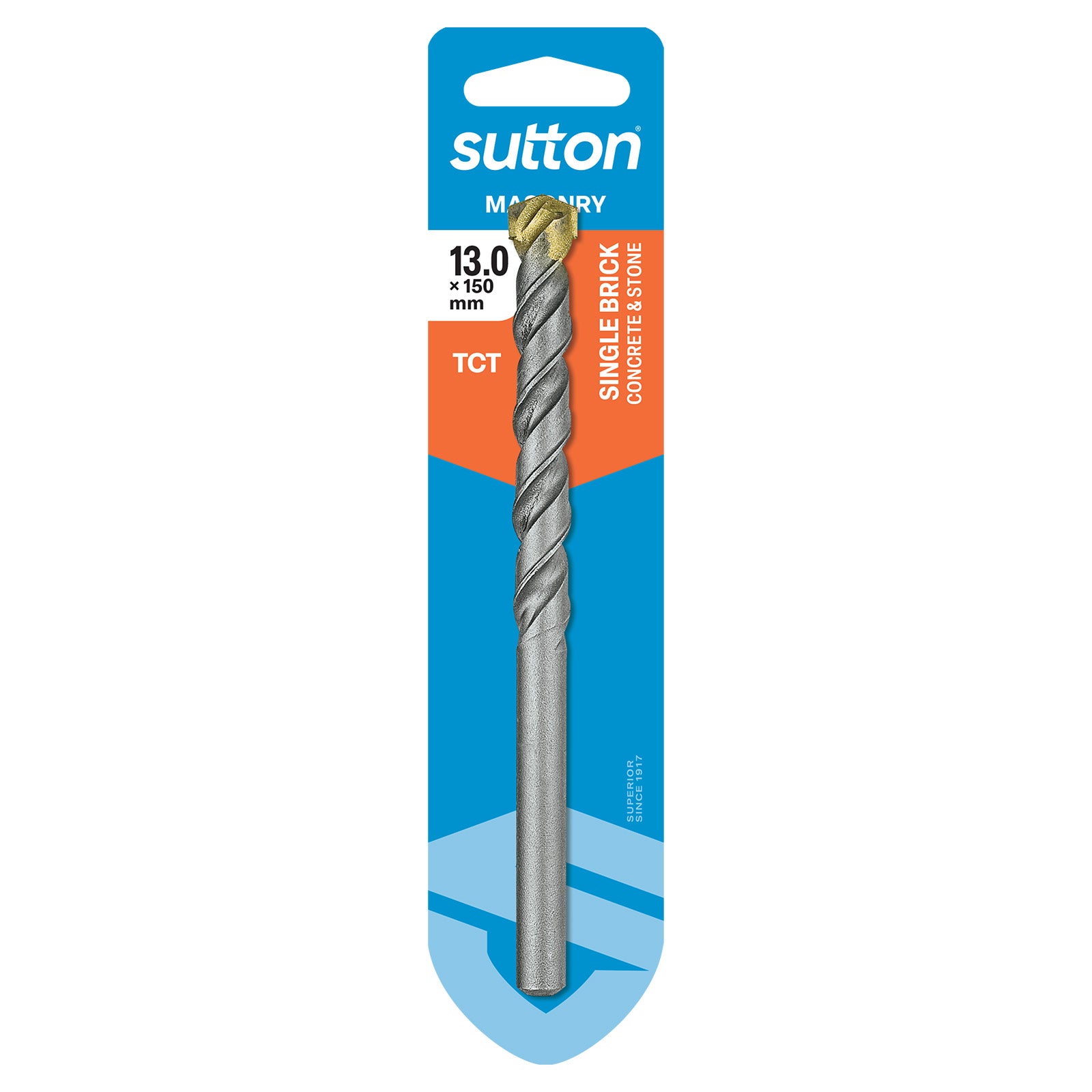 Sutton - Drill D601 Masonry Tct Sgl Brick Carded 13mm X 150mm | D6011300