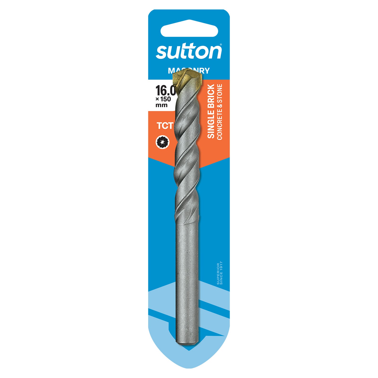 Sutton - Drill D601 Masonry Tct Sgl Brick Carded 16mm X 150mm | D6011600