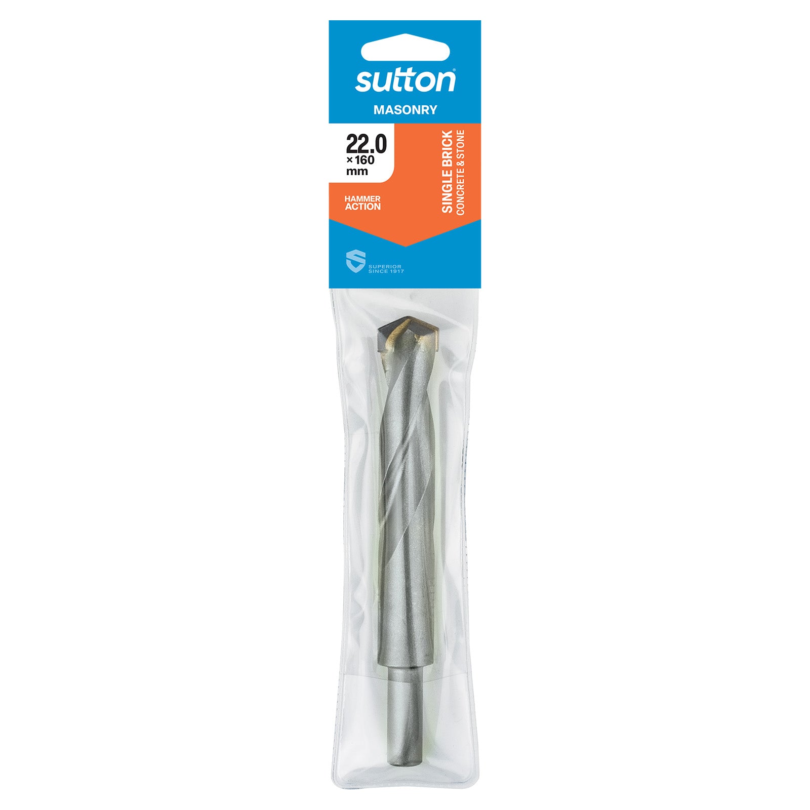 Sutton - Drill D601 Masonry Tct Sgl Brick Carded 22mm X 160mm | D6012200