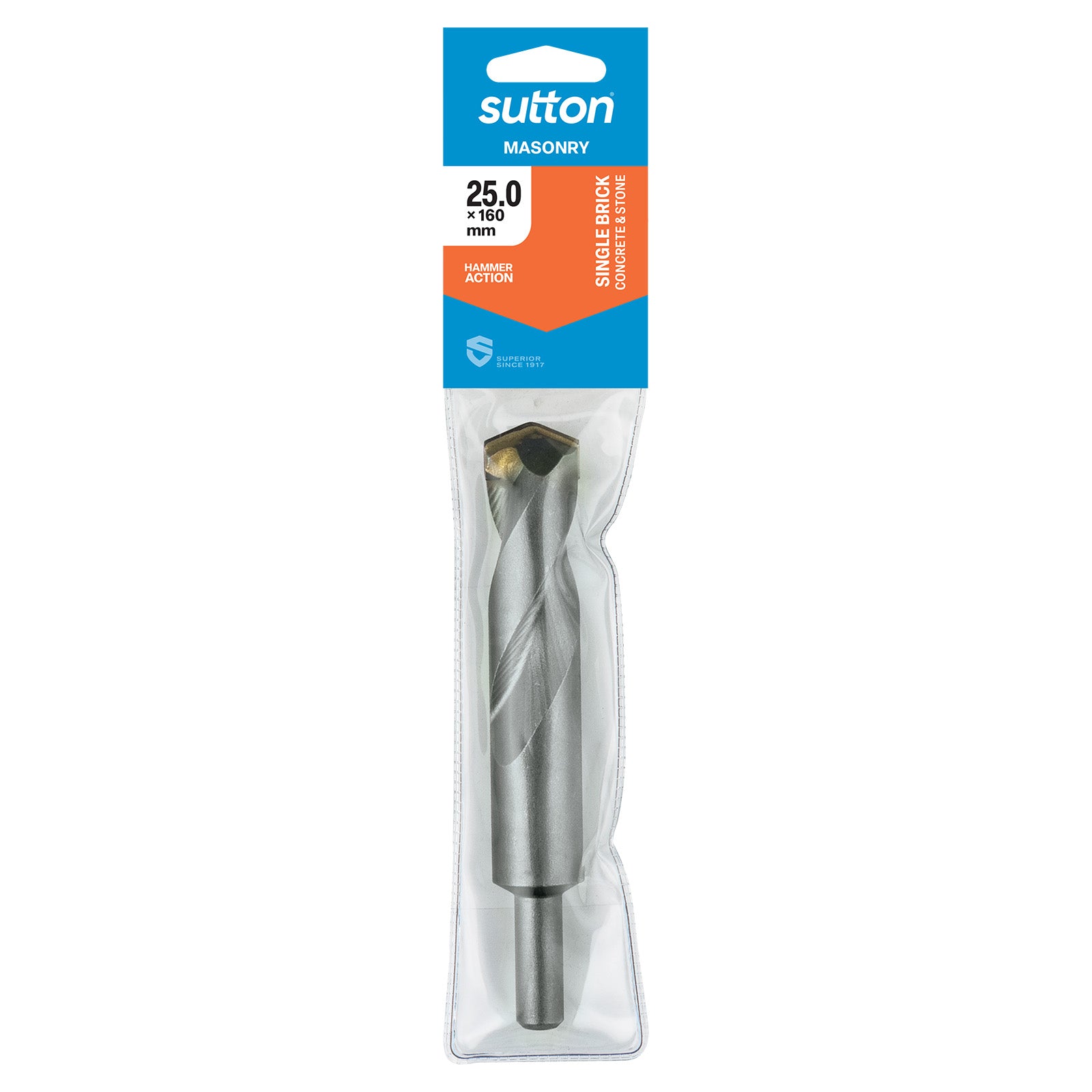 Sutton - Drill D601 Masonry Tct Sgl Brick Carded 25mm X 160mm | D6012500