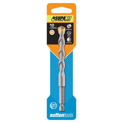 Sutton Tools - 6.0mm x 110mm Drill D609 Masonry HEX Shank Supabit Carded | D6090600