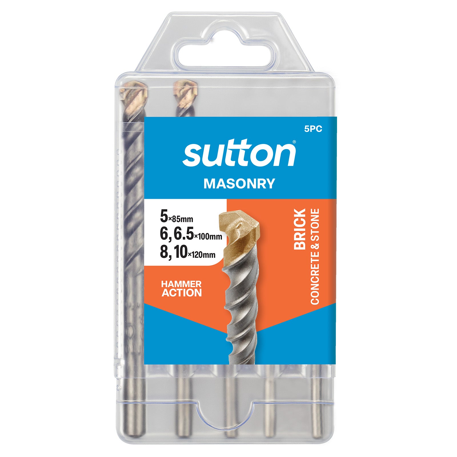 Sutton - Drill D650 Masonry Tct Std Fixing Set 5-10mm 5Pc | D6500005