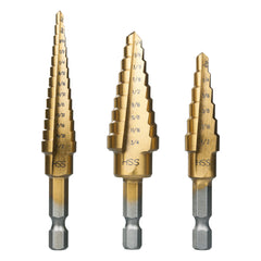 Carbitool - Step Drill Set 3Pc | HSD-3 KIT 1
