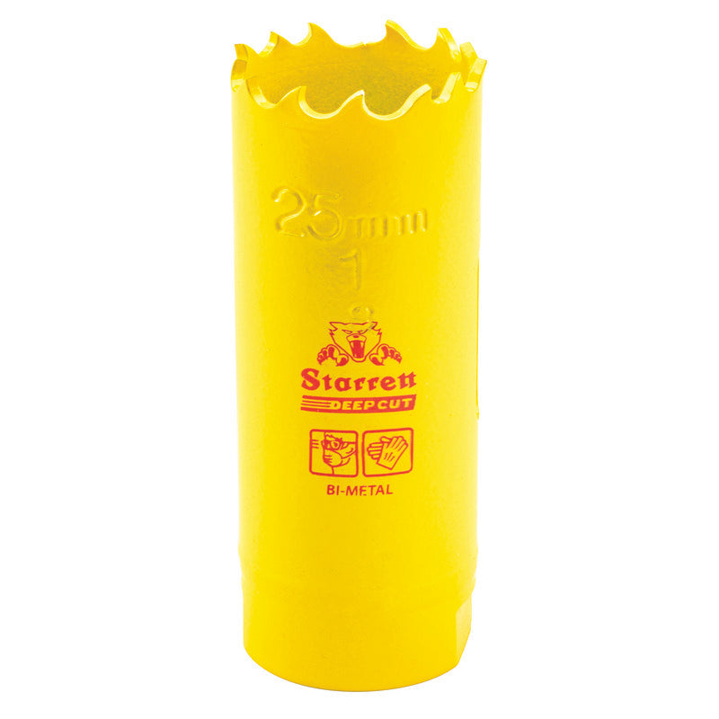Starrett - DCH Bi-Metal Deep Cut Holesaw 25mm (1inch) | DCH0100