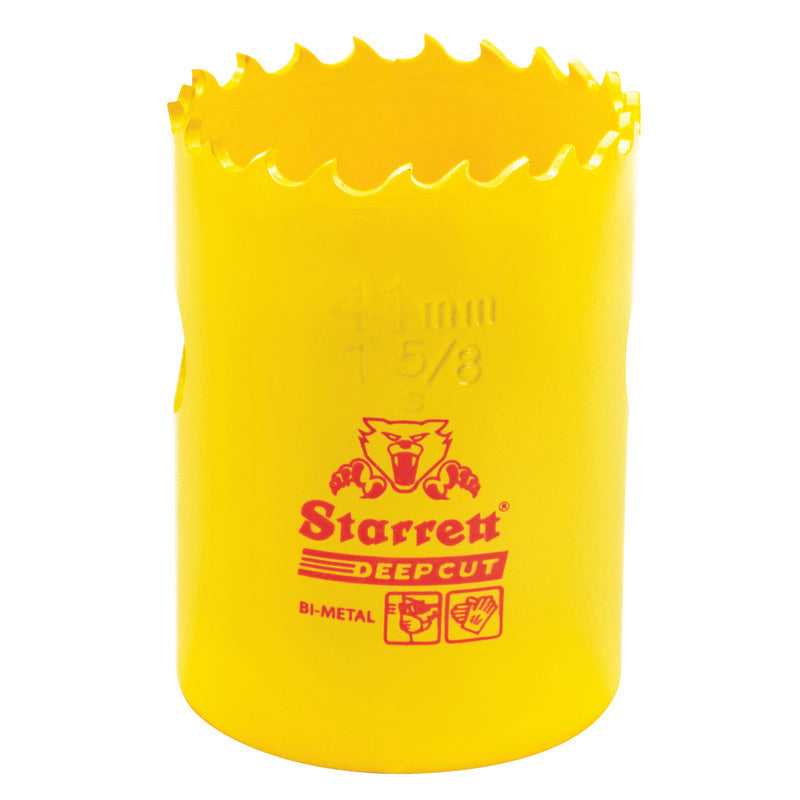 Starrett - DCH Bi-Metal Deep Cut Holesaw 41mm (1.5/8inch) | DCH0158