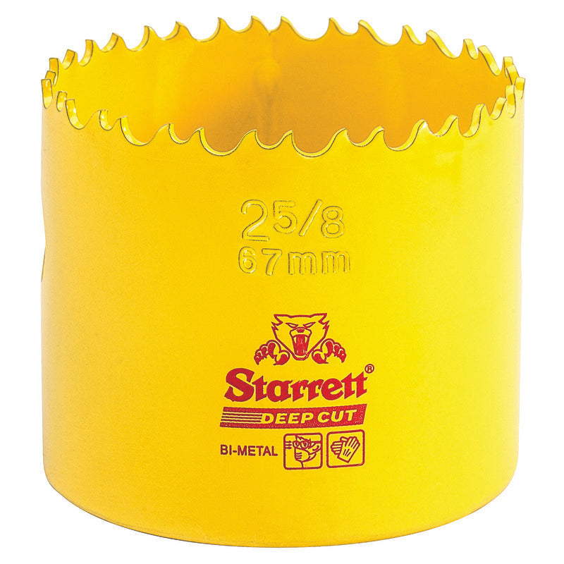 Starrett - DCH Bi-Metal Deep Cut Holesaw 67mm (2.5/8inch) | DCH0258