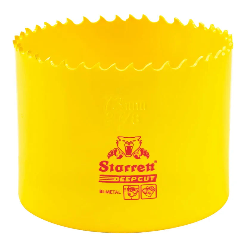 Starrett - DCH Bi-Metal Deep Cut Holesaw 73mm (2.7/8inch) | DCH0278