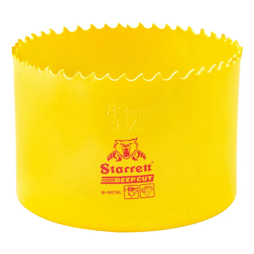 Starrett - DCH Bi-Metal Deep Cut Holesaw 83mm (3.1/4inch) | DCH0314