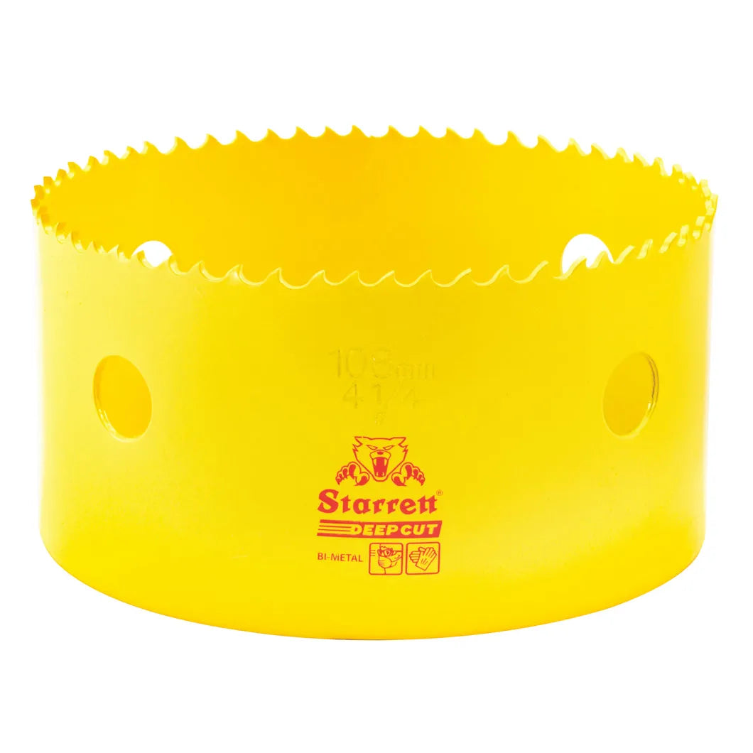 Starrett - DCH Bi-Metal Deep Cut Holesaw 108mm (4.1/4inch) | DCH0414