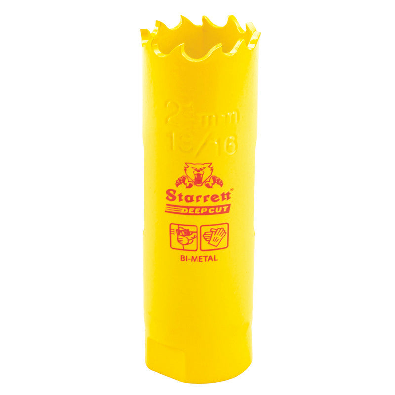 Starrett - DCH Bi-Metal Deep Cut Holesaw 21mm (13/16inch) | DCH1036