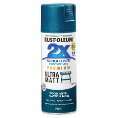Rust-Oleum  - 2X Matt Deep Teal - Spray 340g | 357852