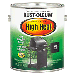 Rust-Oleum  - High Heat Satin Bbq Black - Half-Pint 236ml | 7778730