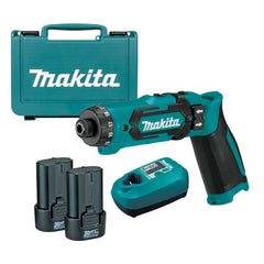 Makita Tools - 7.2V Pen Driver Drill Kit - Includes 2 x 1.5Ah Batteries Charger & Carry Bag | DF012DSE