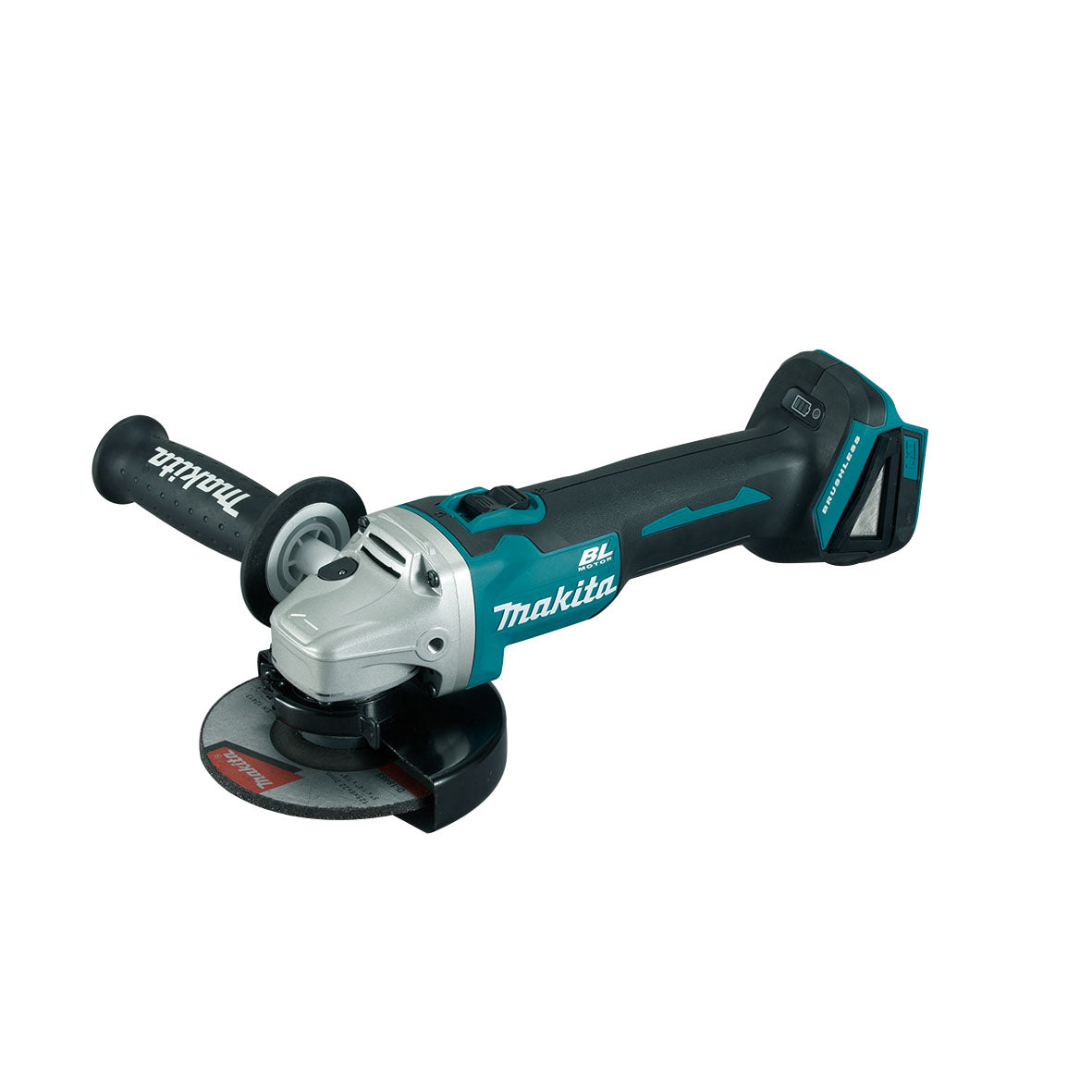 Makita, 6 Piece Brushless Combo Kit DHP486Z, DTD154Z, DGA504Z, DHS660Z, DHR182Z, DJR189Z, 2 x BL1850B, DC18RC, and 1999369 Carry Bag