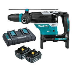 Makita Tools - 18V x 2 Brushless AWS* 40mm SDS Max Rotary Hammer Kit - Includes 2 x 6.0Ah Batteries Dual Port Rapid Charger & Carry Case *AWS Receiver sold separately (198901-5) | DHR400G2N