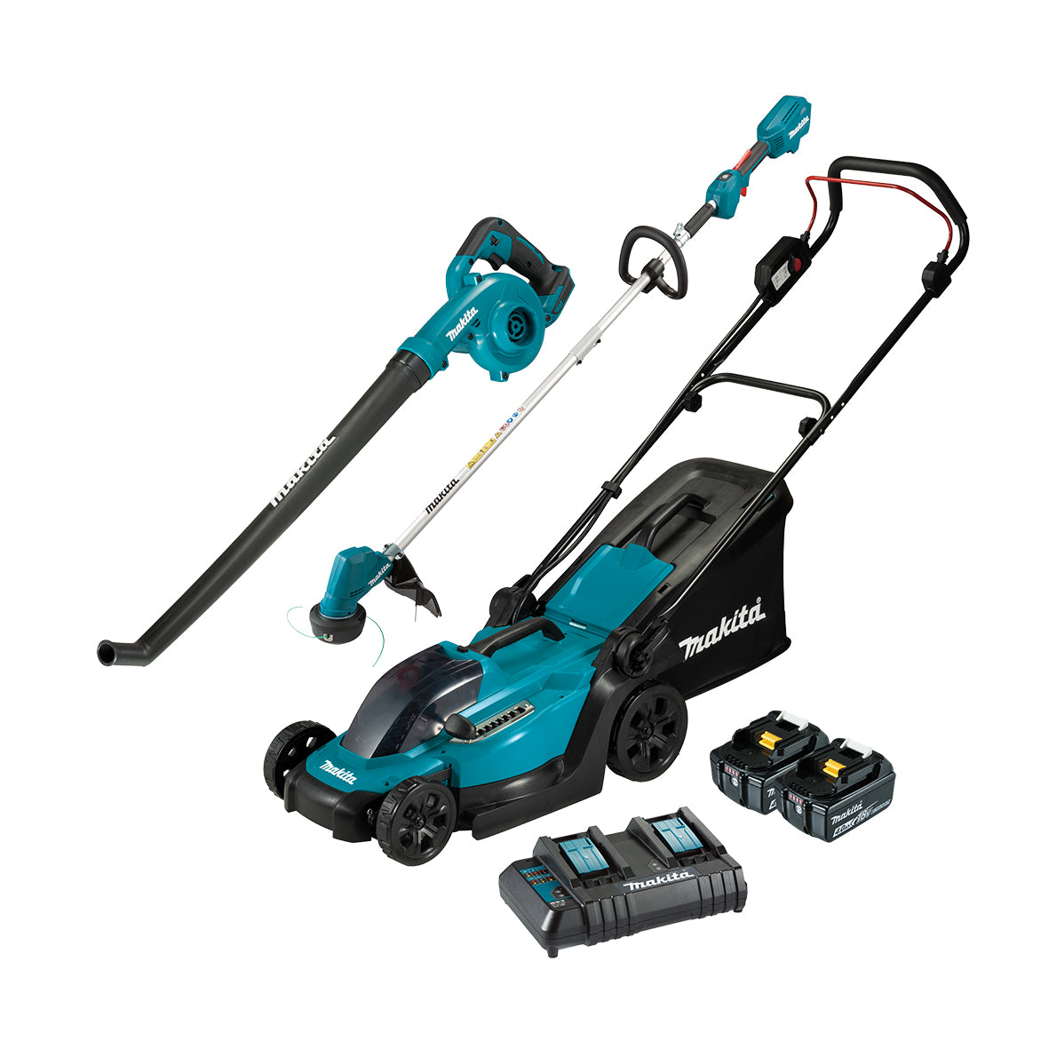 Makita Tools - 3 Piece Combo Kit - DLM330Z DUR192LZ DUB186Z 2x BL1840B & DC18SH | DLX3188CM