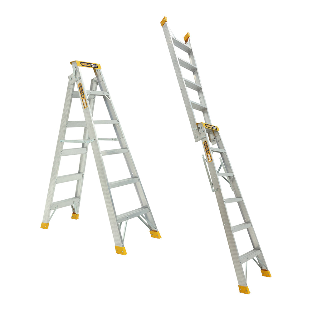 Gorilla - Dual purpose (double sided) 1.8-3.3m (6-11ft) Aluminium 180kg Heavy Duty Industrial | DM006-HD