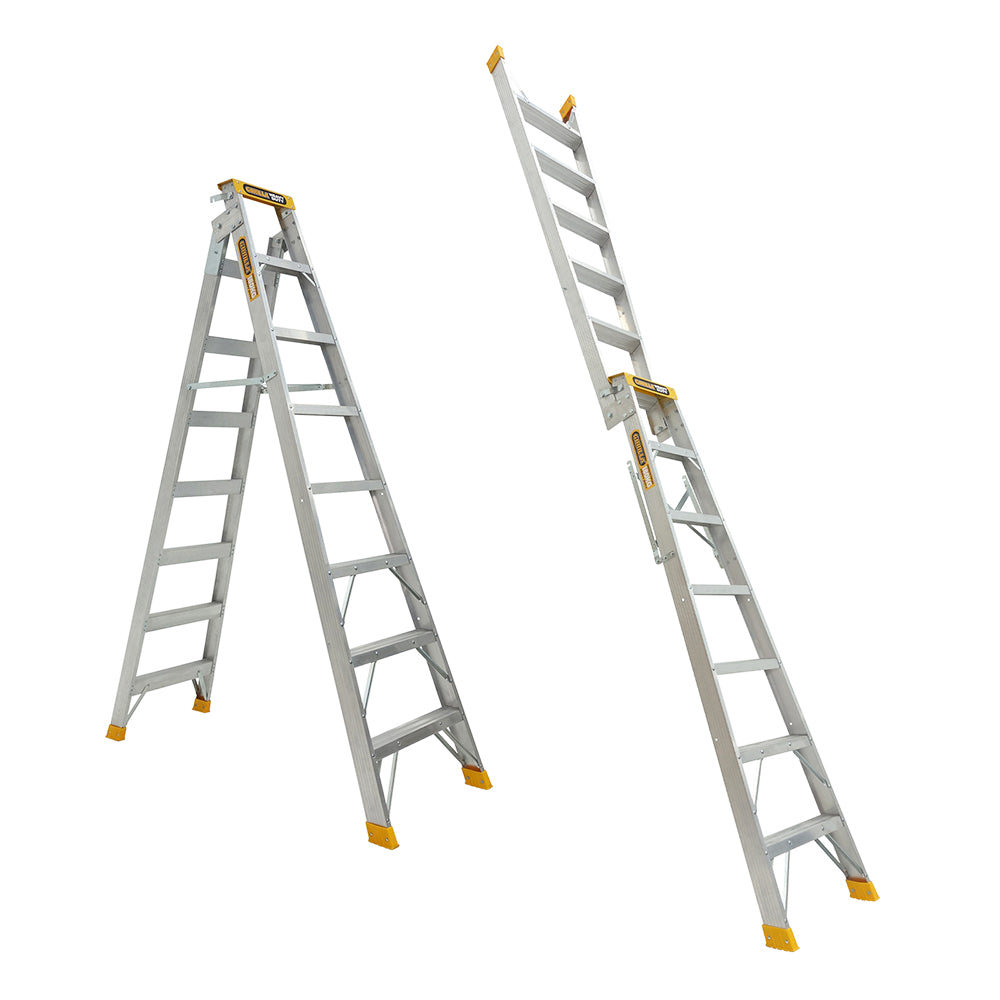 Gorilla - Dual purpose (double sided) 2.1-3.9m (7-13ft) Aluminium 180kg Heavy Duty Industrial | DM007-HD