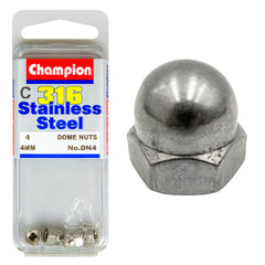 Champion - HEX DOME NUTS-STAINLESS STEEL-M4x0.7mm-316/A4 | DN4