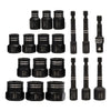 Alpha - 19 Pc Damaged Nut & Bolt Extractor Set 1/4" & 3/8" Drive Metric/Imperial