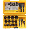 Alpha - 19 Pc Damaged Nut & Bolt Extractor Set 1/4" & 3/8" Drive Metric/Imperial