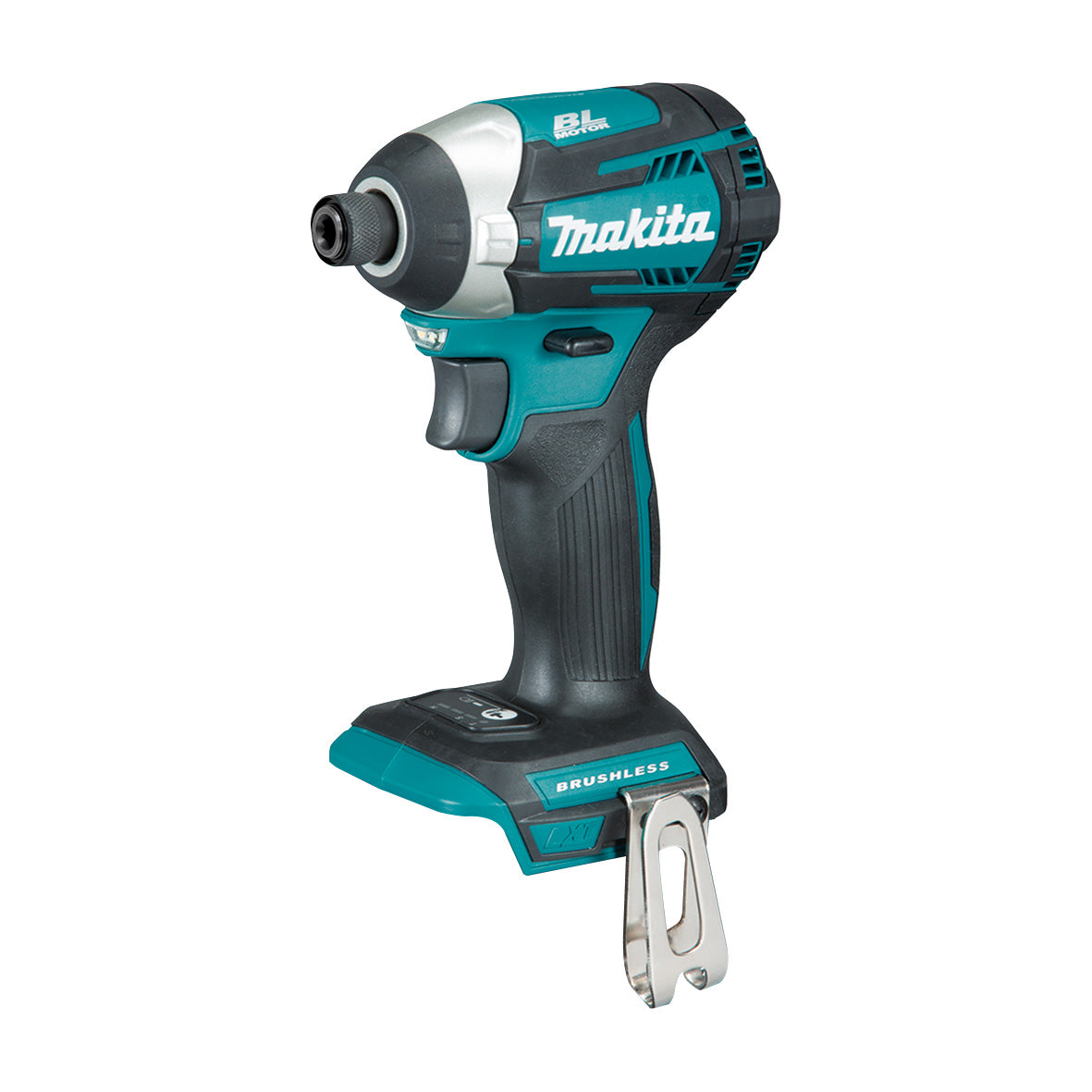 Makita, 6 Piece Brushless Combo Kit DHP486Z, DTD154Z, DGA504Z, DHS660Z, DHR182Z, DJR189Z, 2 x BL1850B, DC18RC, and 1999369 Carry Bag