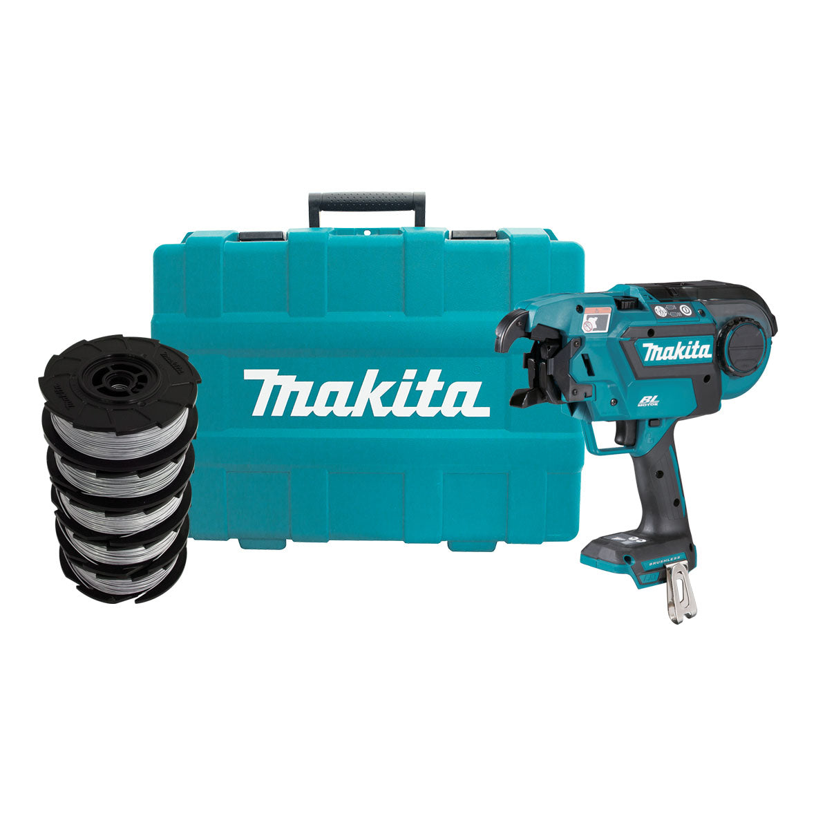 Makita Tools - 18V Brushless Rebar Tying Tool (Includes 5x reels of wire) - Tool Only | DTR180ZKX1