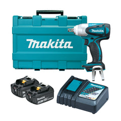 Makita Tools - 18V Impact Wrench Kit - Includes 2 x 3.0Ah Batteries Rapid Charger & Carry Case | DTW251RFE
