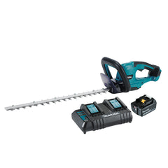 Makita Tools - 18V 500mm Hedge Trimmer Kit - Includes 1 x 5.0Ah Battery & Dual Port Standard Charger | DUH507CT
