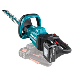 Makita Tools - 18V Brushless 750mm Hedge Trimmer Kit specialised blade for increased runtime - Includes 5.0Ah Battery  & Dual Port Rapid Charger | DUH751PT