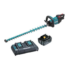 Makita Tools - 18V Brushless 750mm Hedge Trimmer Kit - Includes 5.0Ah Battery & Rapid Charger | DUH752RT