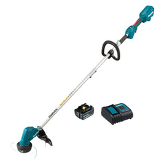 Makita Tools - 18V Brushless Line Trimmer Kit - Includes 1 x 5.0Ah Battery & Charger | DUR192LST