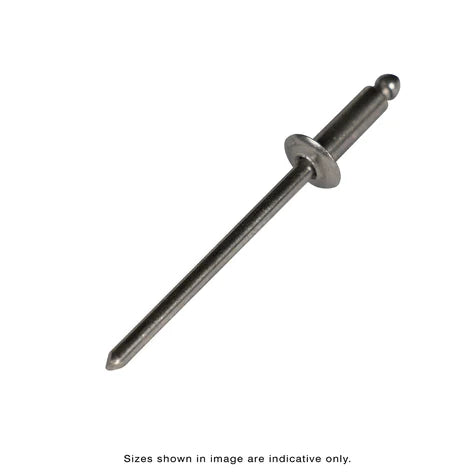 Bremick - SS304 & Steel Rivet Truss Head 4-3 (1/8" x 3/16") (Box of 1000)