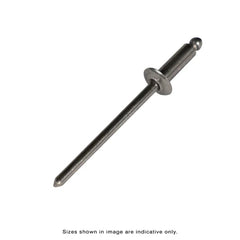 Bremick - SS304 & Steel Rivet Truss Head 4-3 (1/8" x 3/16") (Box of 1000)