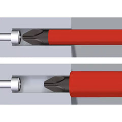 Wiha - Slimfix Screwdriver, Pozidrive Pz2 x 100mm, Softfinish, VDE 1000V Insulated | WH-39567