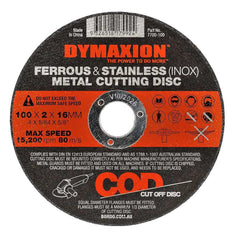 Dymaxion - 115mm x 3mm x 22mm Bore Cutting Disc Metal | 7700-115