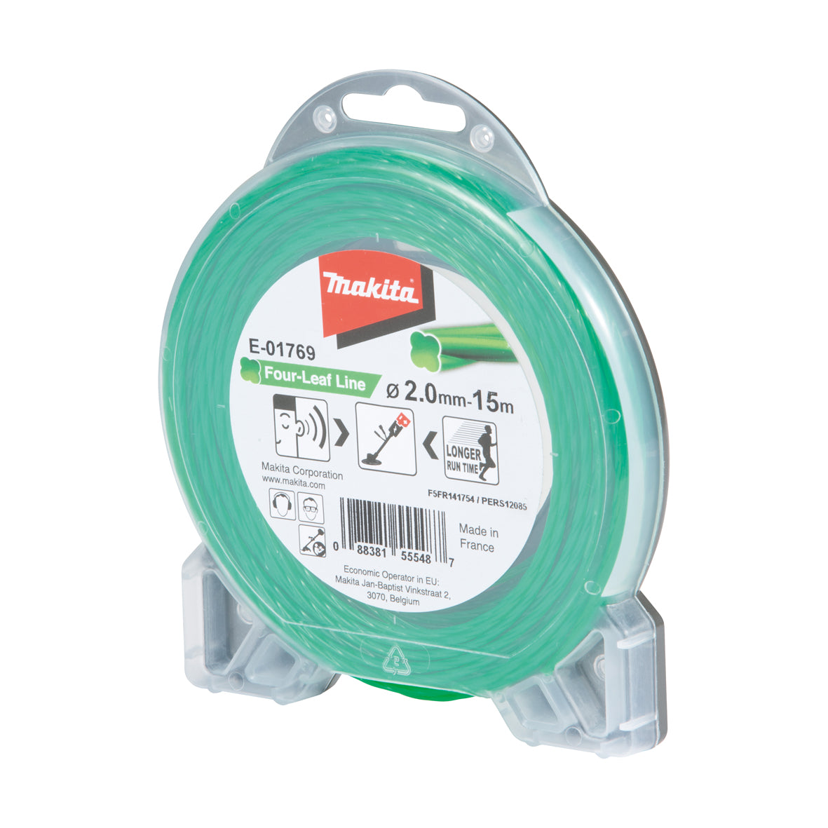 Makita OPE - Brushcutter Acc Four Leaf Silent Nylon Line 2.0mm x 15m | E-01769