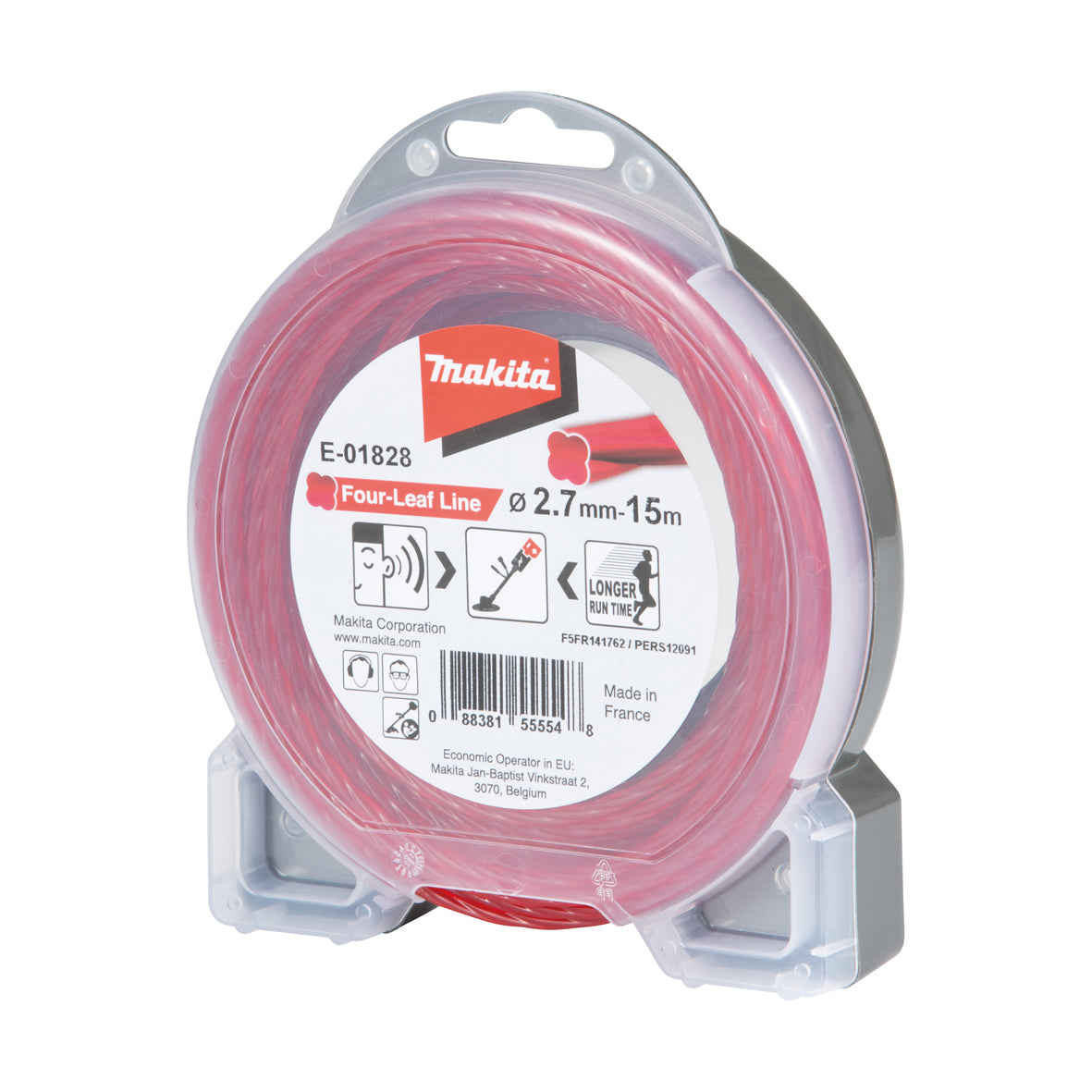 Makita OPE - Brushcutter Acc Four Leaf Silent Nylon Line 2.7mm x 15m | E-01828