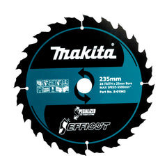 Makita Accessories - Efficut Wood TCT Saw Blade 235mm x 25 x 24T | E-01943