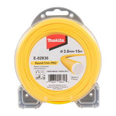 Makita OPE - Brushcutter Accessory Round Trim Pro Yellow Line 3mm x 168m | E-02858